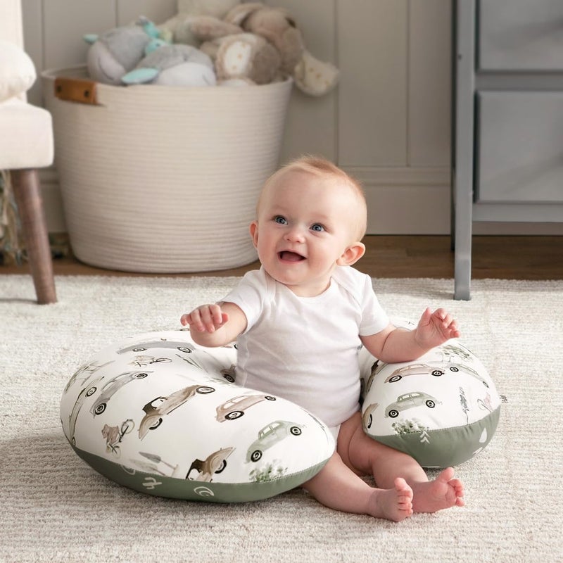 GRSSDER Nursing Pillow Cover Stretchy Minky Removable Nursing Covers for Breastfeeding Pillows, Ultra Soft Comfortable Slipcover for Boy and Girls - Image 3